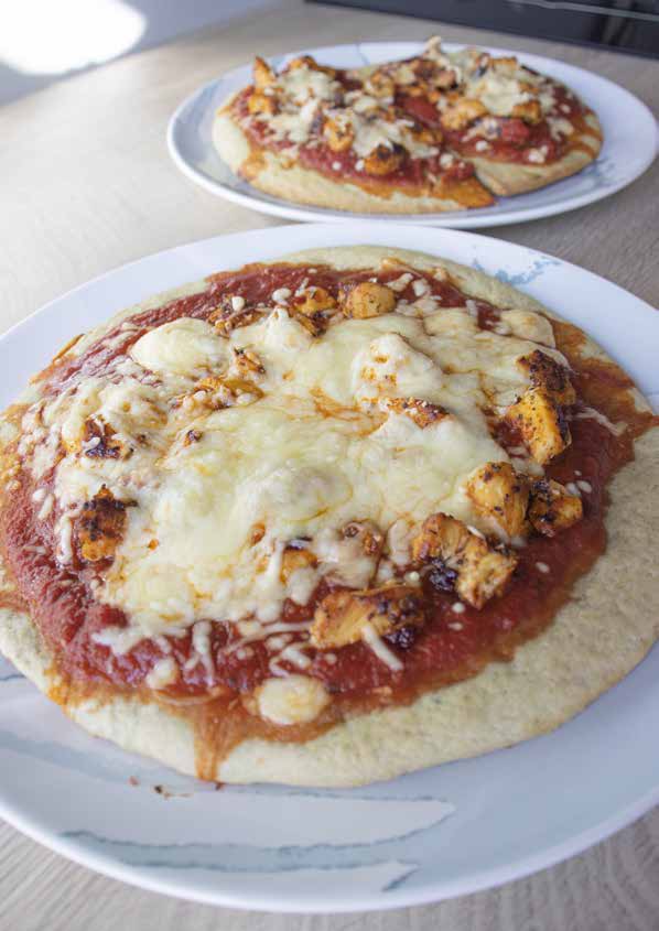 Courgette pizza
