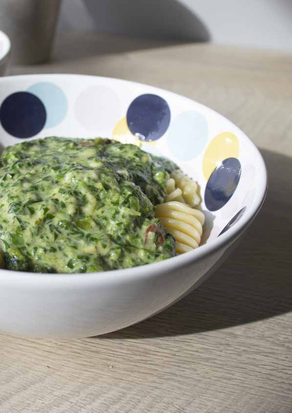 Pasta spinazie