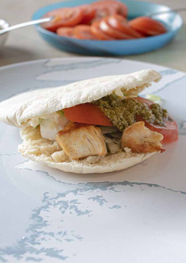 Pitabroodje caprese